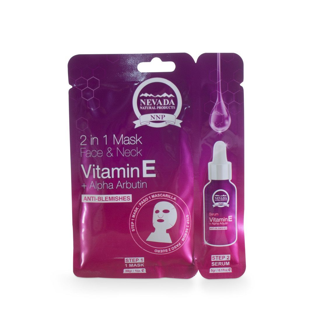 Mascarilla Facial Vitamina E + Alpha Arbutin Anti-Manchas x1und - Imagen 2
