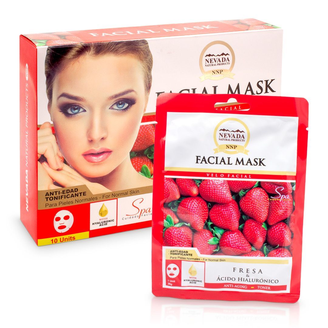 Mascarilla Velo Facial Fresa x1und