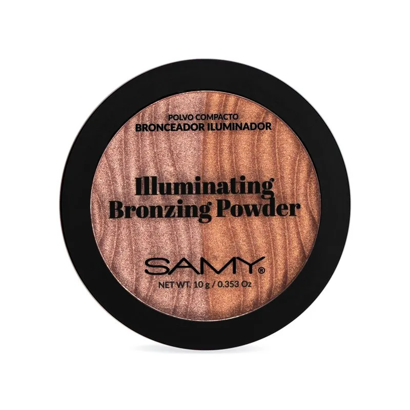 POLVO COMPACTO BRONCEADOR ILUMINADOR X 10G BROZE SAMY
