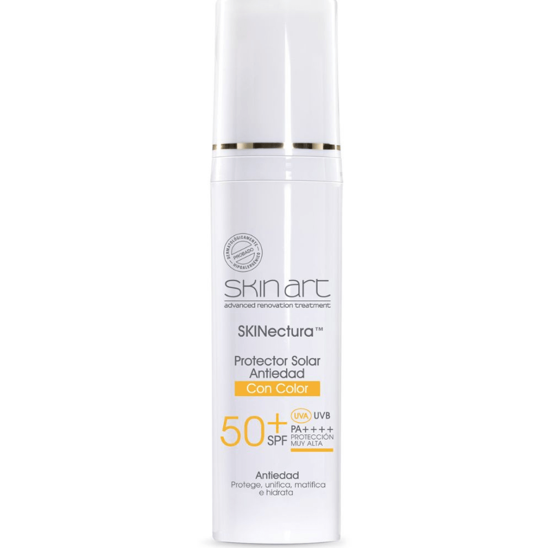 Protector Solar Antiedad con Color Skin Art