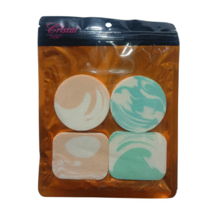 SET X4 ESPONJAS DE MAQUILLAJE – REDONDAS Y CUADRADAS